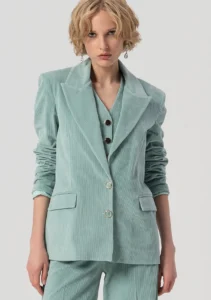 Oversized long jacket sagegreen