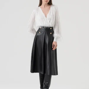 Skirt flared middle length