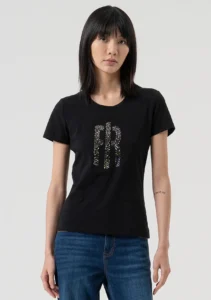 Regular t shirt round de Grade black