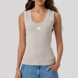 Fracomina Basic tank top sand