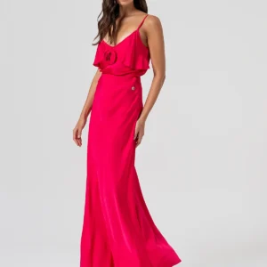 Fracomina long skirt strawberry