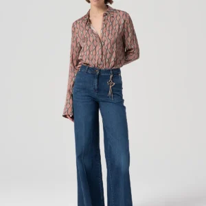 Palazzo pants blue wash
